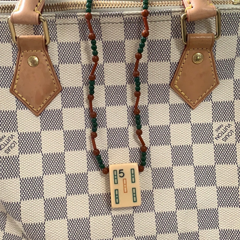 Vintage Mahjong Necklace